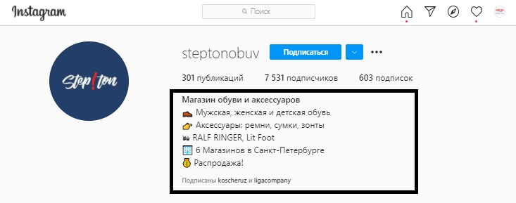 Пример хедера аккаунта в Инстаграм 3 Пример хедера аккаунта в Инстаграм 3